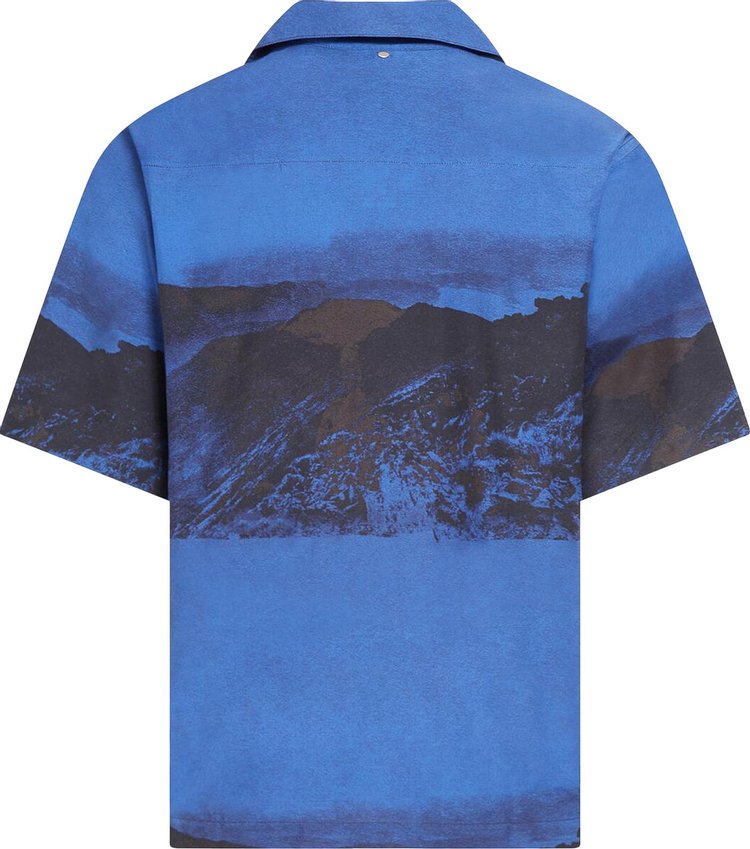 OAMC Kurt Floral Shirt Blue