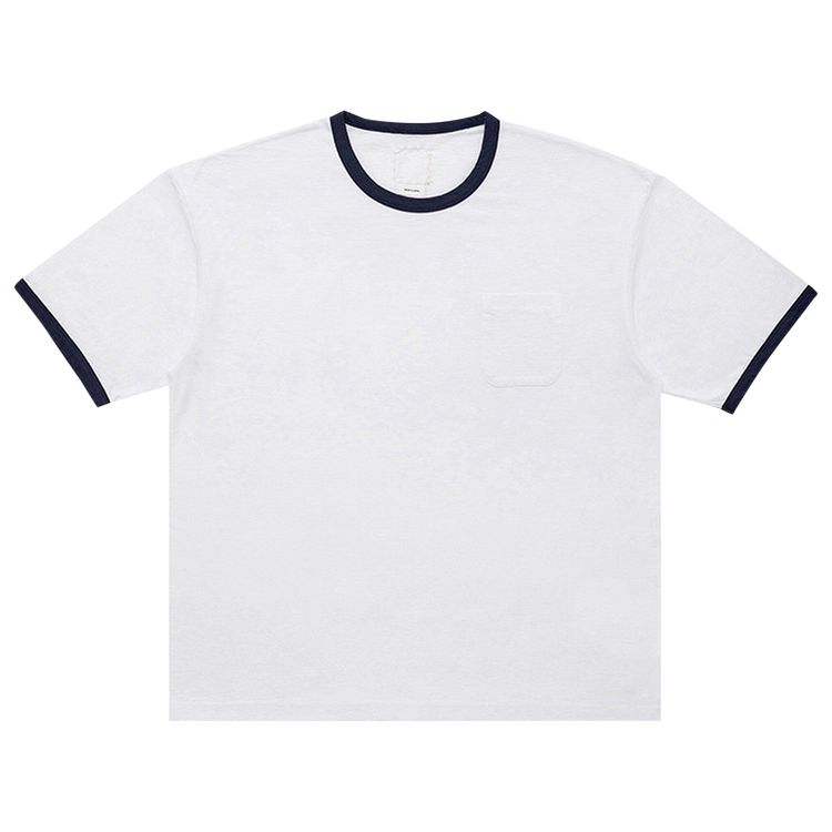 Visvim Amplus Ringer T Shirt WhiteNavy