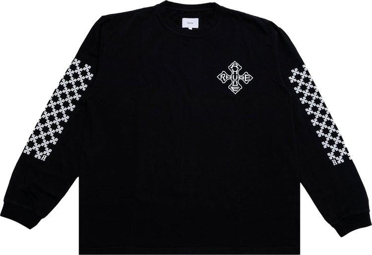 Rhude Cross Long Sleeve Tee Vintage Black