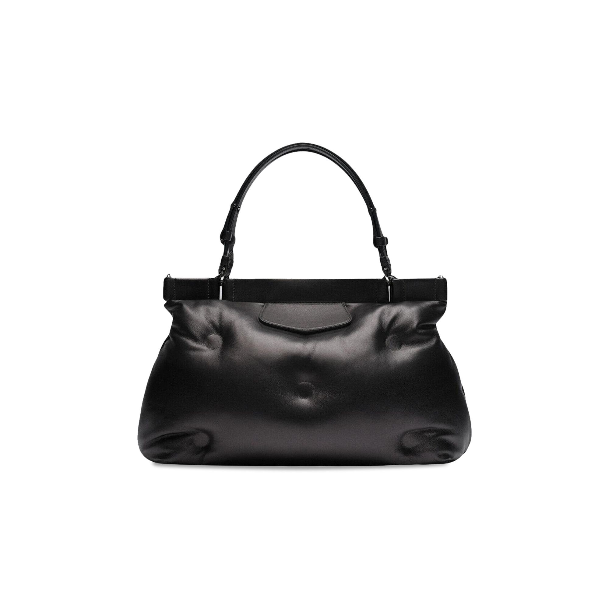 国内発送☆Maison Margiela☆Glam Slam Trapezoid Bag/BLACK Buy Maison Margiela Black Glam Slam Trapezoid Top-handle Bag