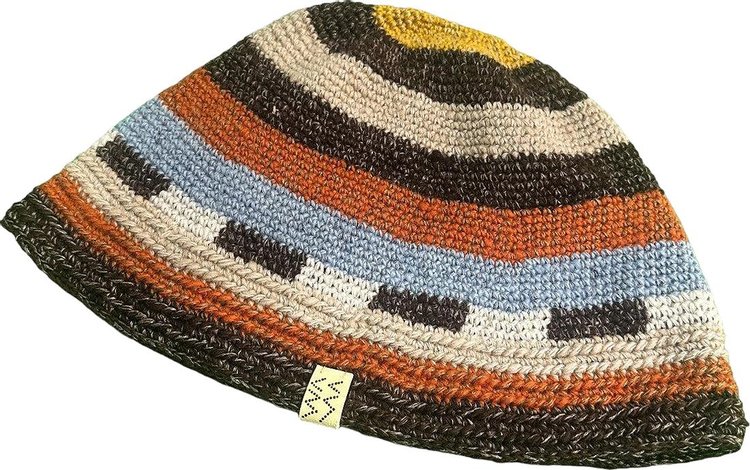 Visvim Meda Crochet Knit Hat Multicolor