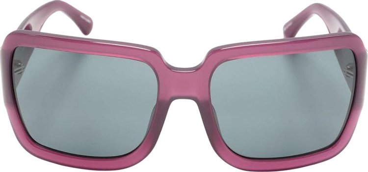 Dries Van Noten Linda Farrow Sunglasses WineSilverBlue