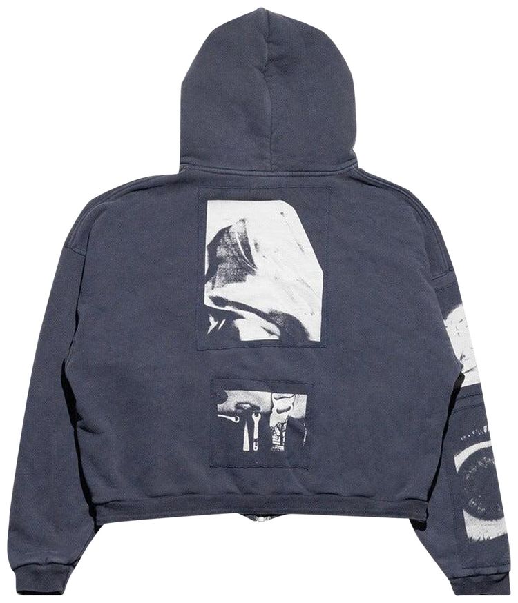 Enfants Riches Deprimes Madonne Assemblage Zip Up Hoodie Faded Black