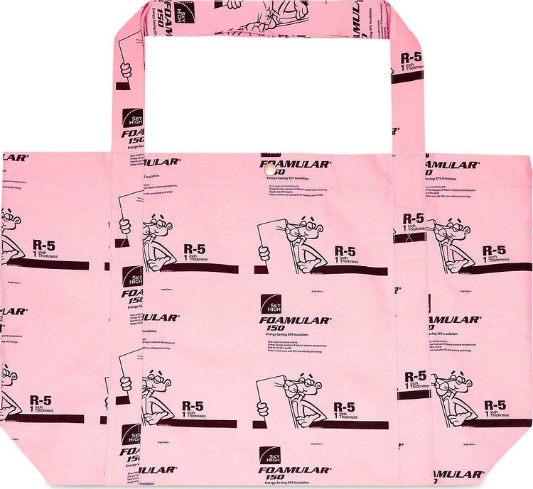 Sky High Farm Workwear Insulation Print Tote Bag Pink