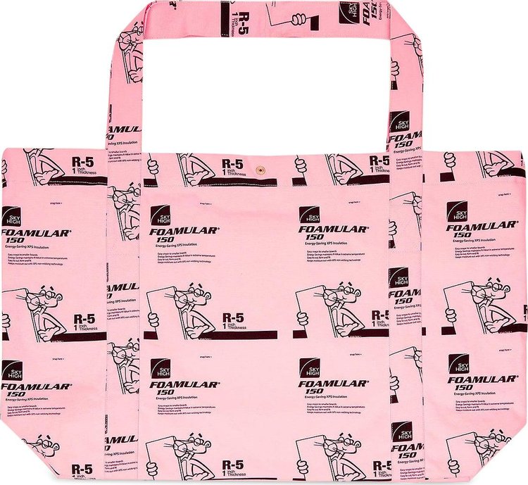 Sky High Farm Workwear Insulation Print Tote Bag Pink