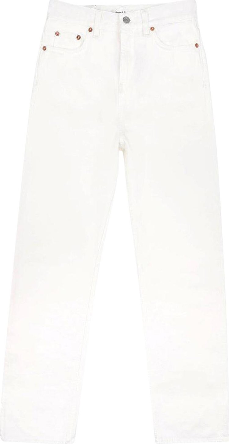 Sporty  Rich Wide Leg Jeans Off White