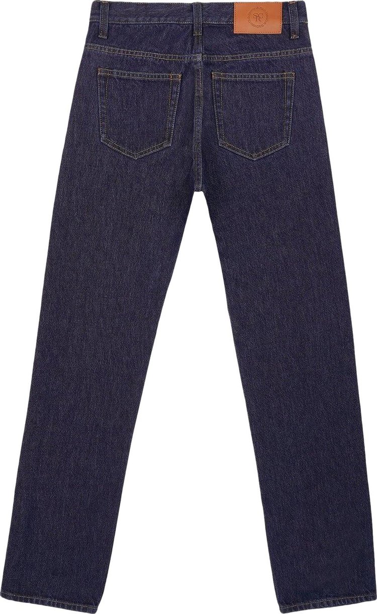 Sporty  Rich Straight Leg Jeans One Wash Navy