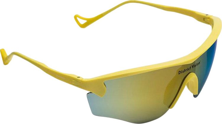 District Vision Junya Racer Sunglasses CanaryGold