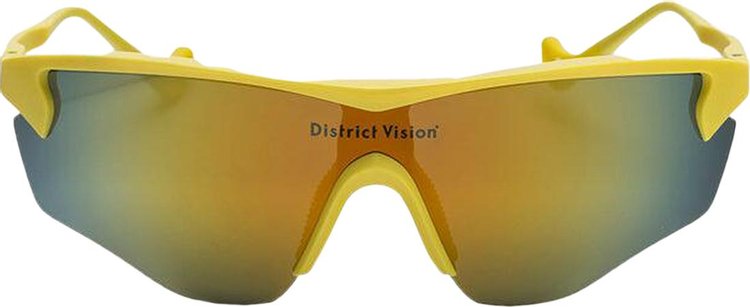 District Vision Junya Racer Sunglasses CanaryGold