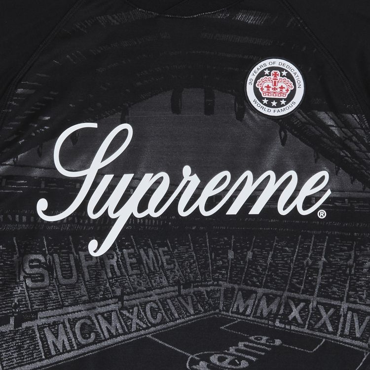 Supreme Jacquard Soccer Jersey Black