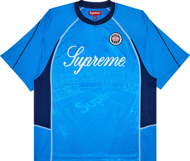 Supreme Jacquard Soccer Jersey Blue