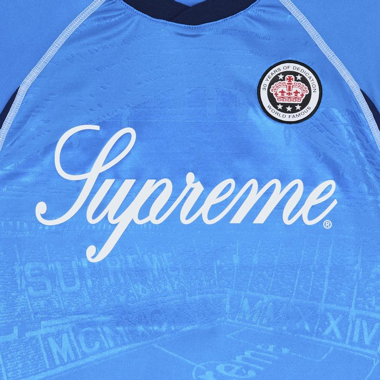 Supreme Jacquard Soccer Jersey Blue