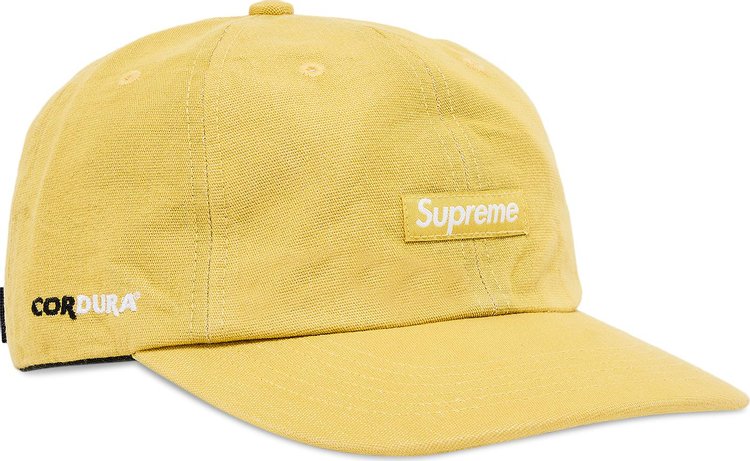 Supreme Cordura Denim Small Box 6 Panel Yellow