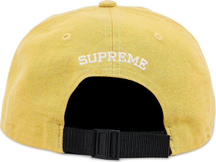 Supreme Cordura Denim Small Box 6 Panel Yellow