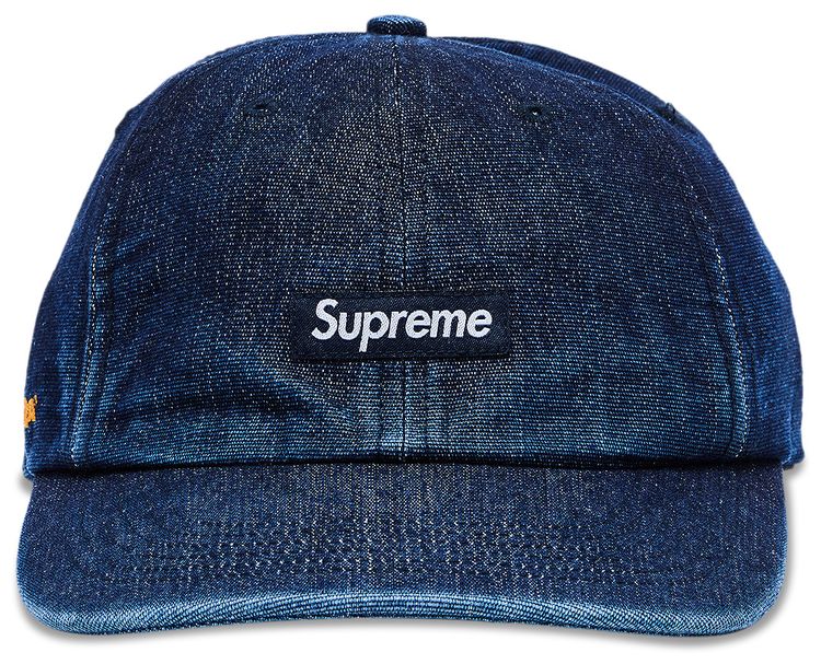 Supreme Cordura Denim Small Box 6 Panel Blue