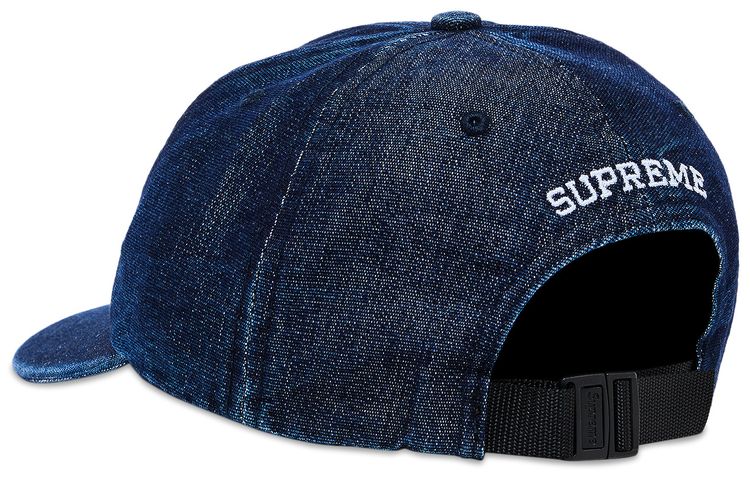 Supreme Cordura Denim Small Box 6 Panel Blue