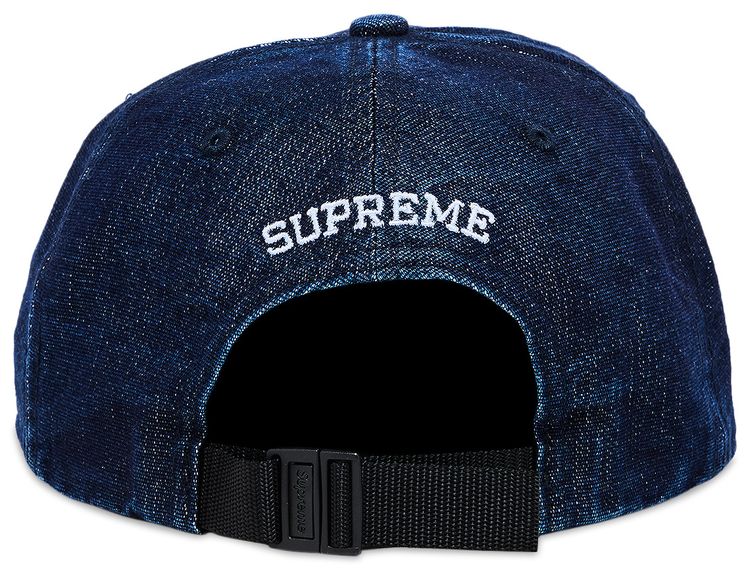 Supreme Cordura Denim Small Box 6 Panel Blue