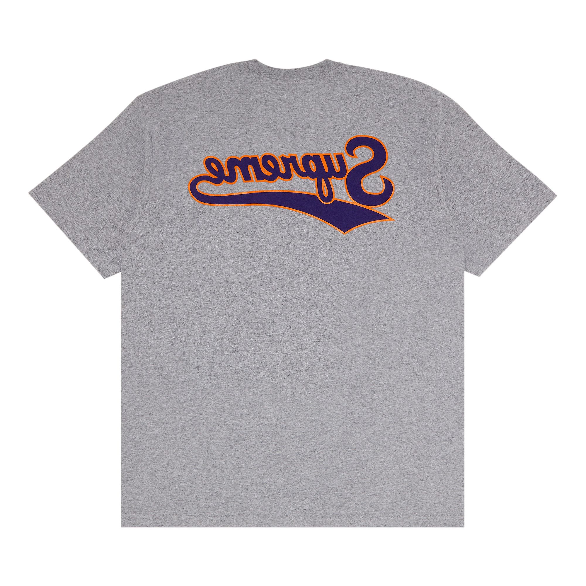 Buy Supreme Backwards Tee Heather Grey SS24T22 HEATHER GREY GOAT AU