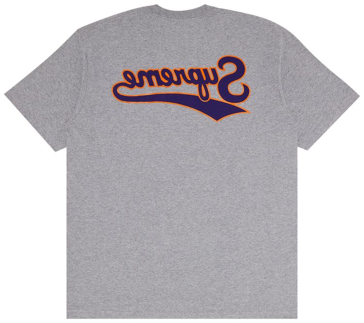 Supreme Backwards Tee Heather Grey