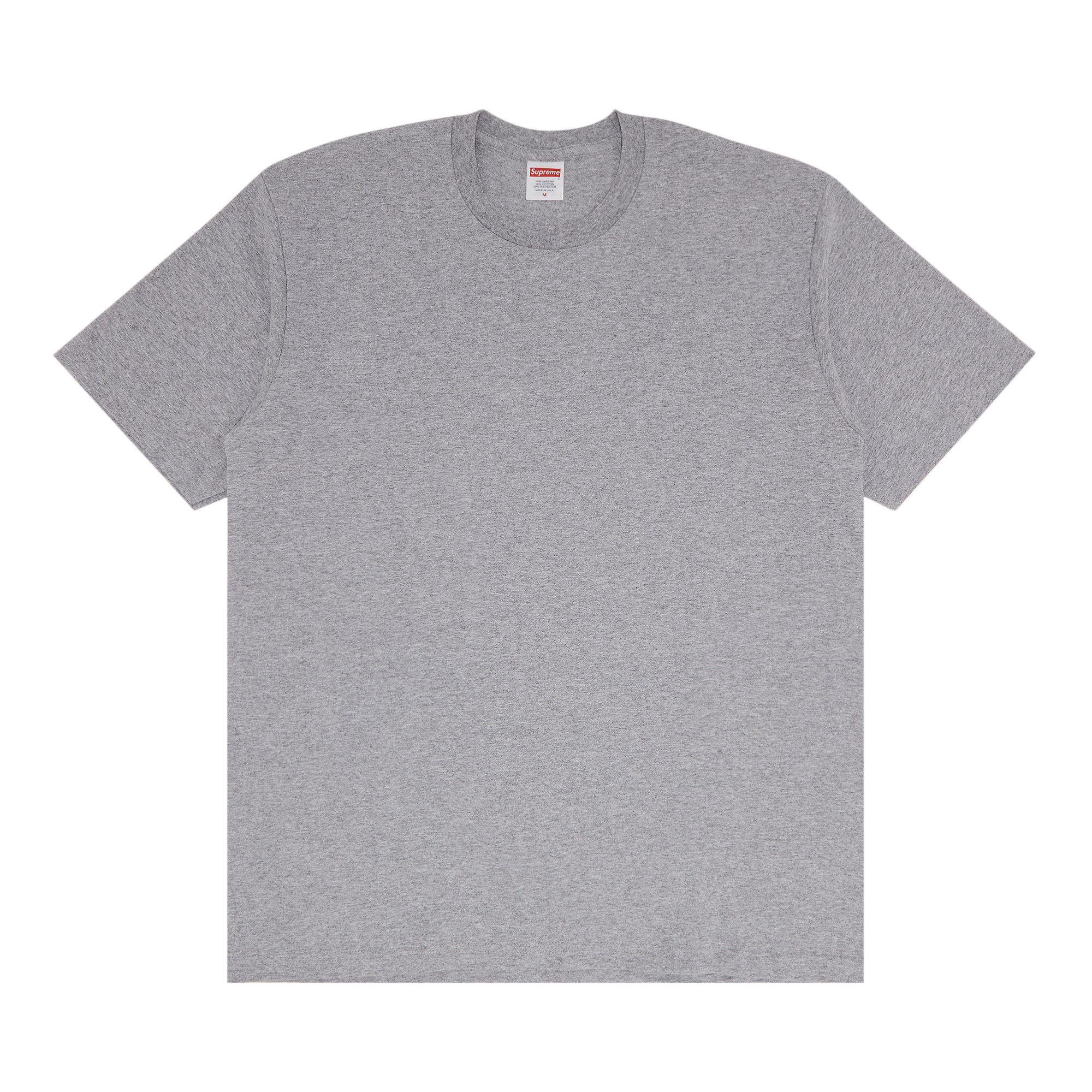 Supreme tee grey sales