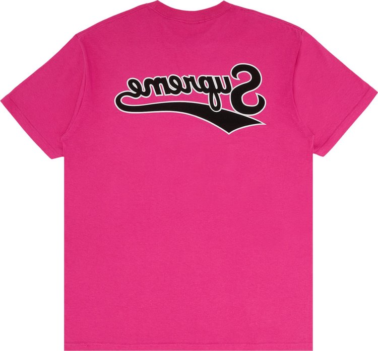 Supreme Backwards Tee Fuchsia