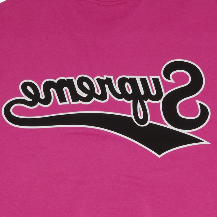 Supreme Backwards Tee Fuchsia