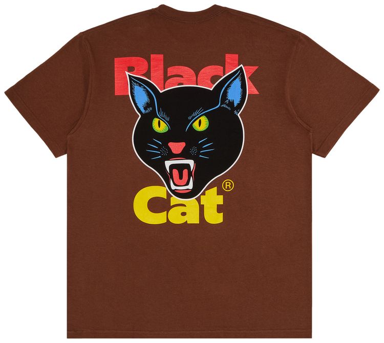 Supreme Black Cat Tee Brown