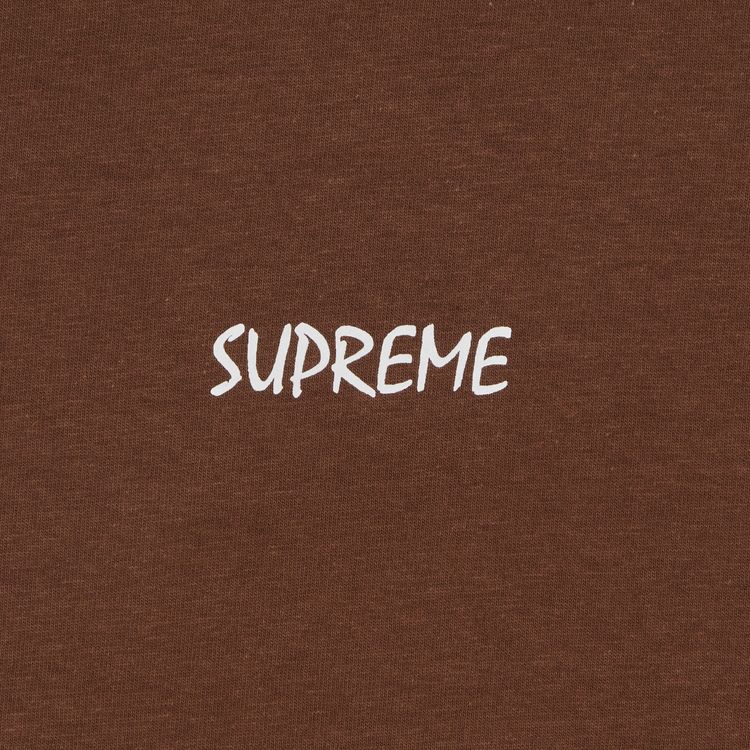 Supreme Black Cat Tee Brown