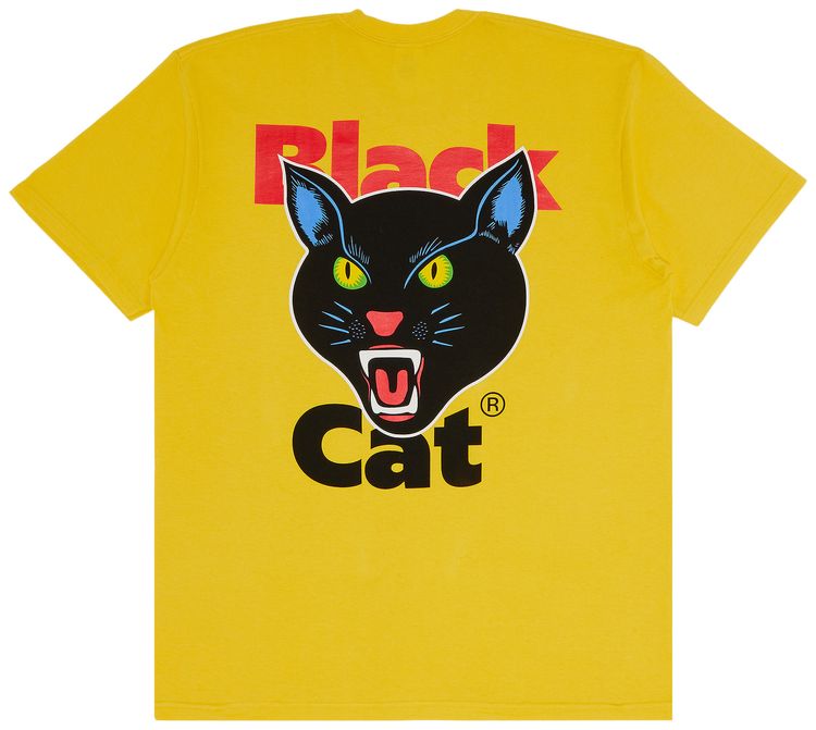Supreme Black Cat Tee Yellow
