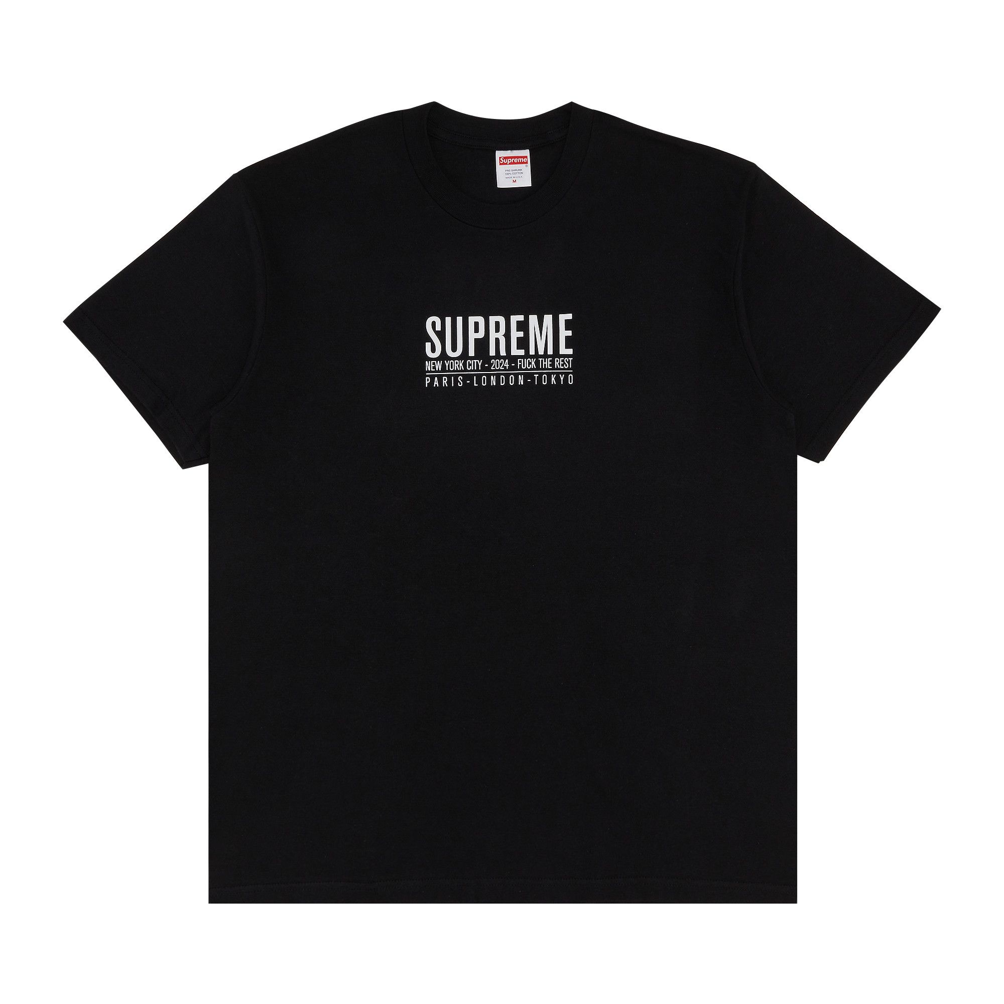 クールな価格でホットなピック Tee Paris Supreme Buy 'Black' GOAT | BLACK SS24T46 - トップス