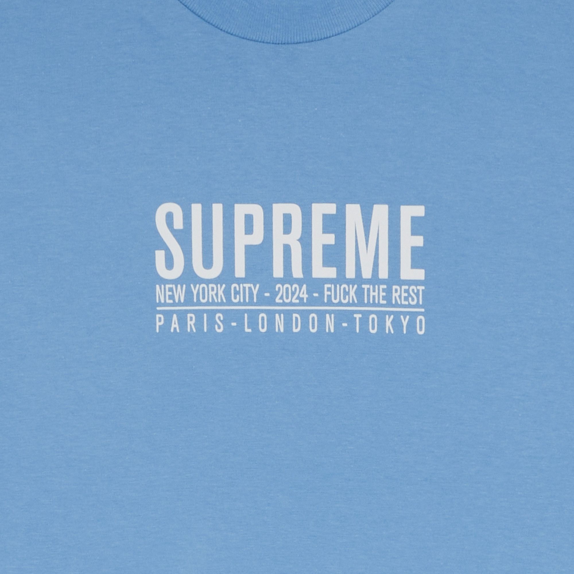 Buy Supreme Paris Tee 'Bright Blue' - SS24T46 BRIGHT BLUE | GOAT