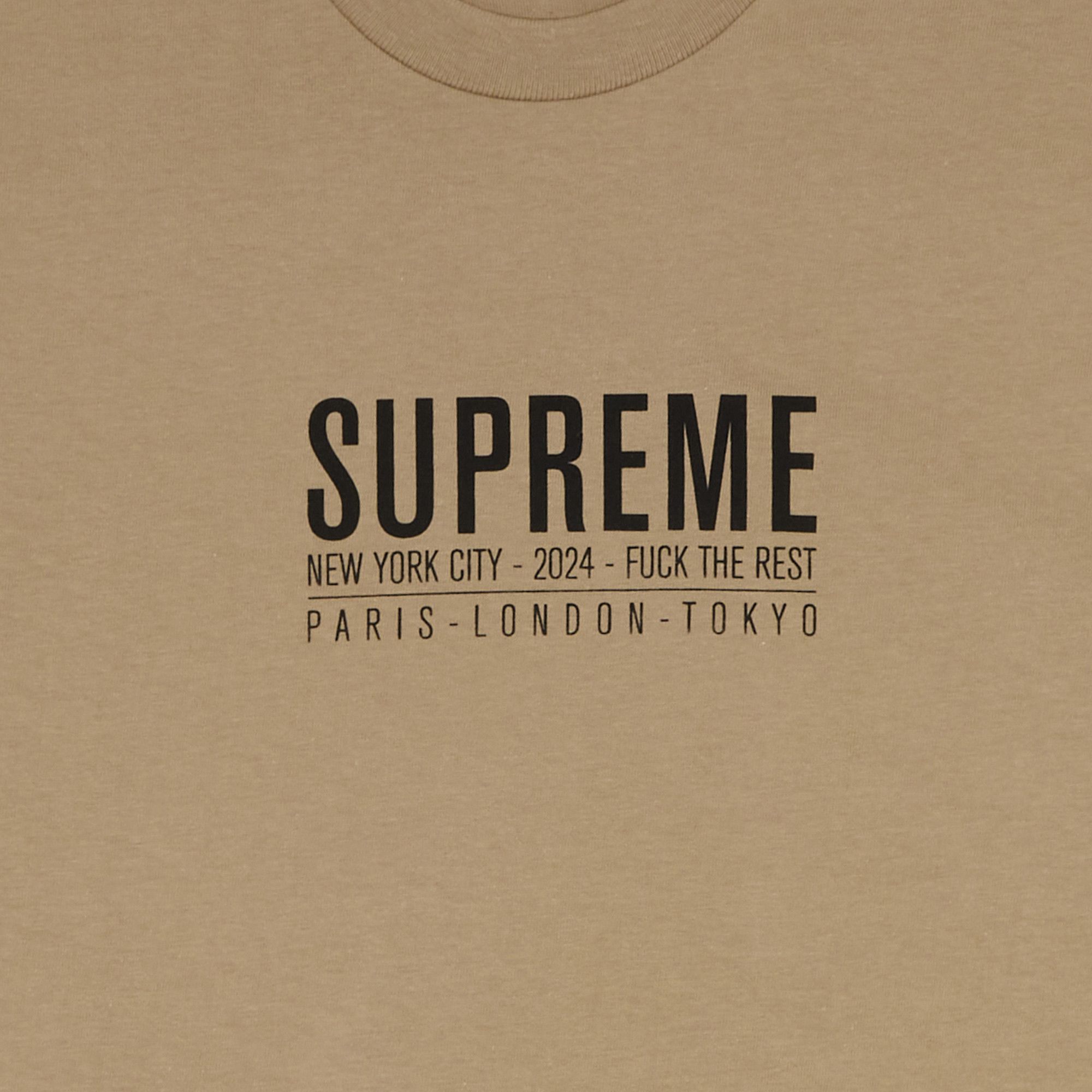 Buy Supreme Paris Tee 'Khaki' - SS24T46 KHAKI | GOAT
