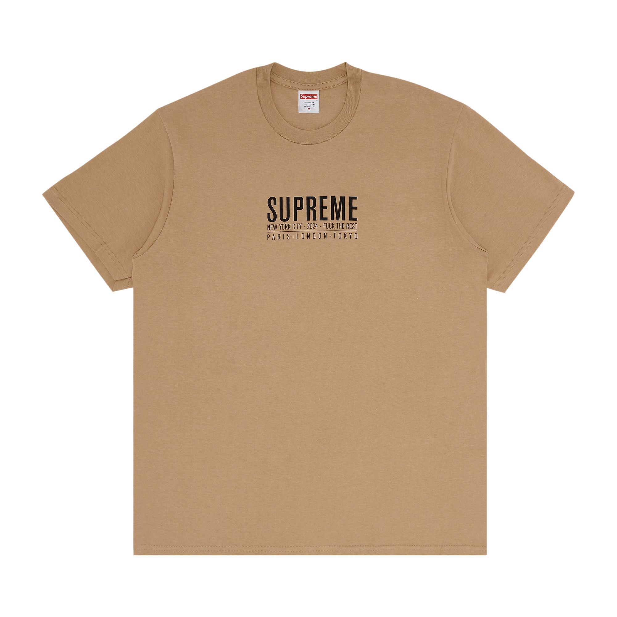 Buy Supreme Paris Tee 'Khaki' - SS24T46 KHAKI | GOAT