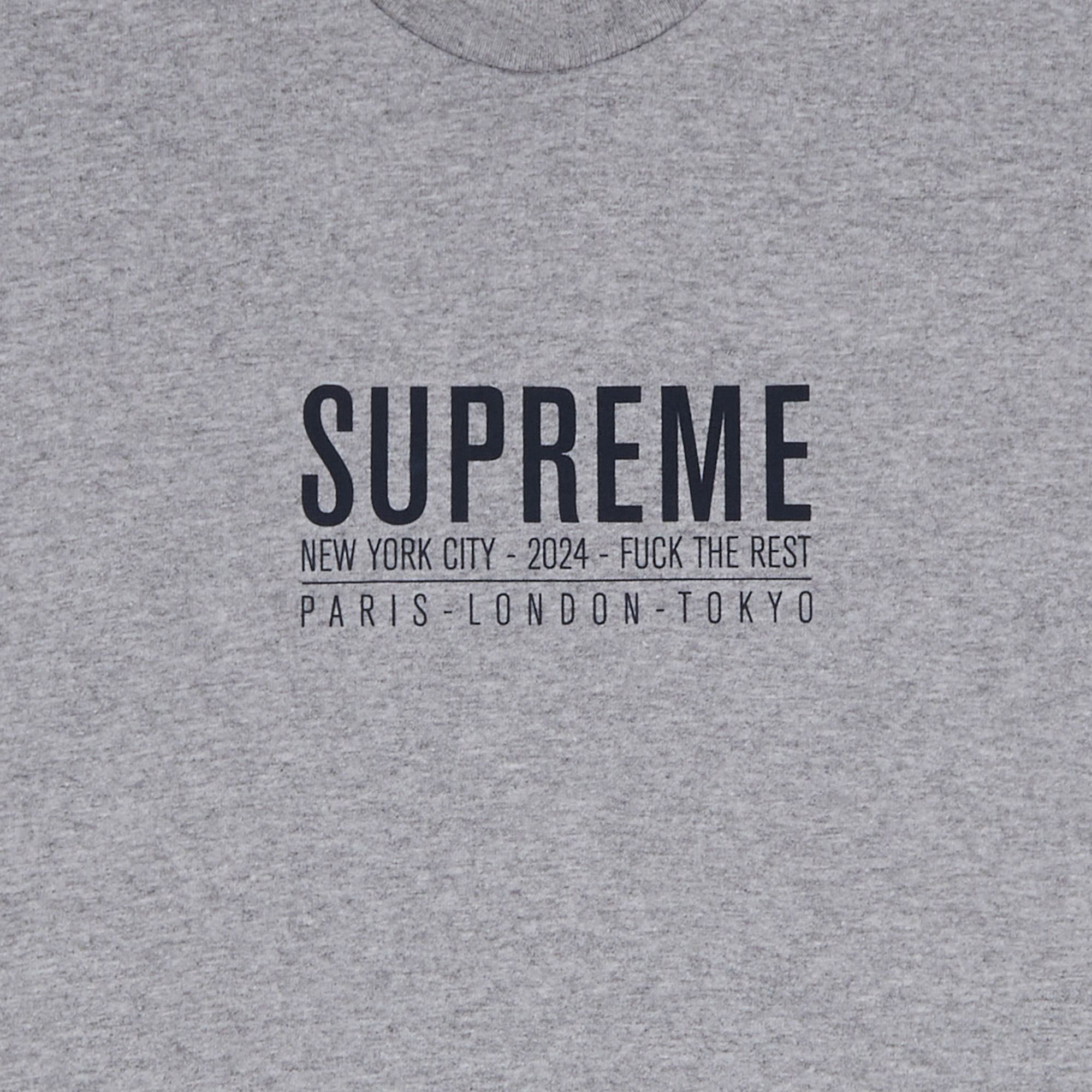 お買い得モデル Tee Paris Supreme Buy 'Heather GREY HEATHER SS24T46 - Grey' トップス