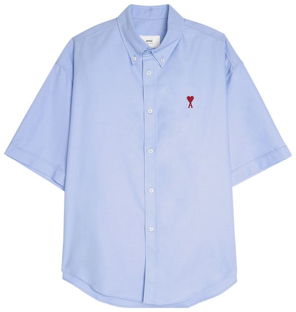 Ami Boxy Fit Shirt 'cashmere Blue'