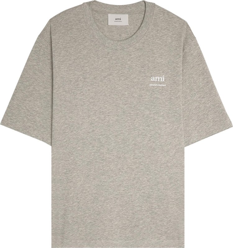 Ami AM T Shirt Heather Ash Grey