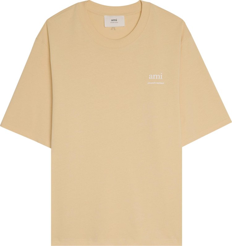 Ami AM T Shirt Cream