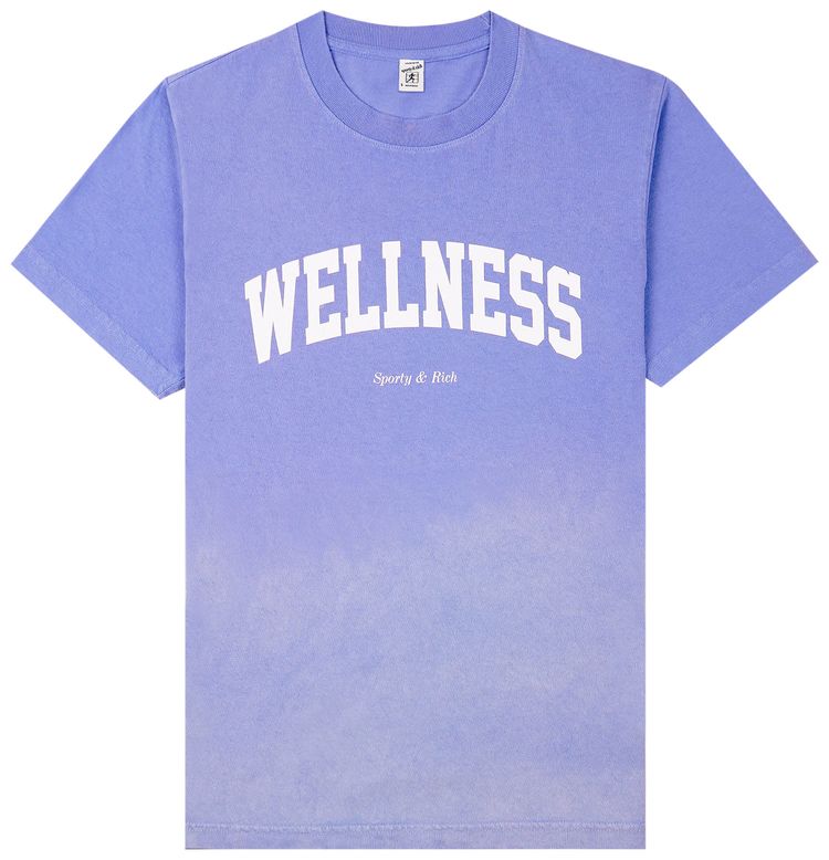 Sporty  Rich Wellness Ivy T Shirt Dip Dye BlueWhite