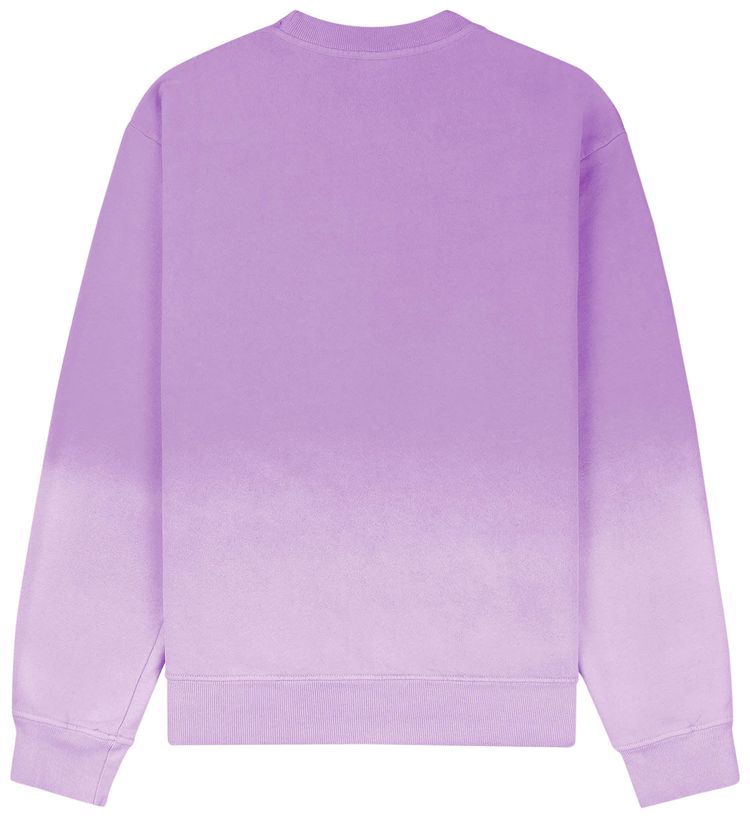 Sporty  Rich Wellness Ivy Crewneck Dip Dye PurpleWhite