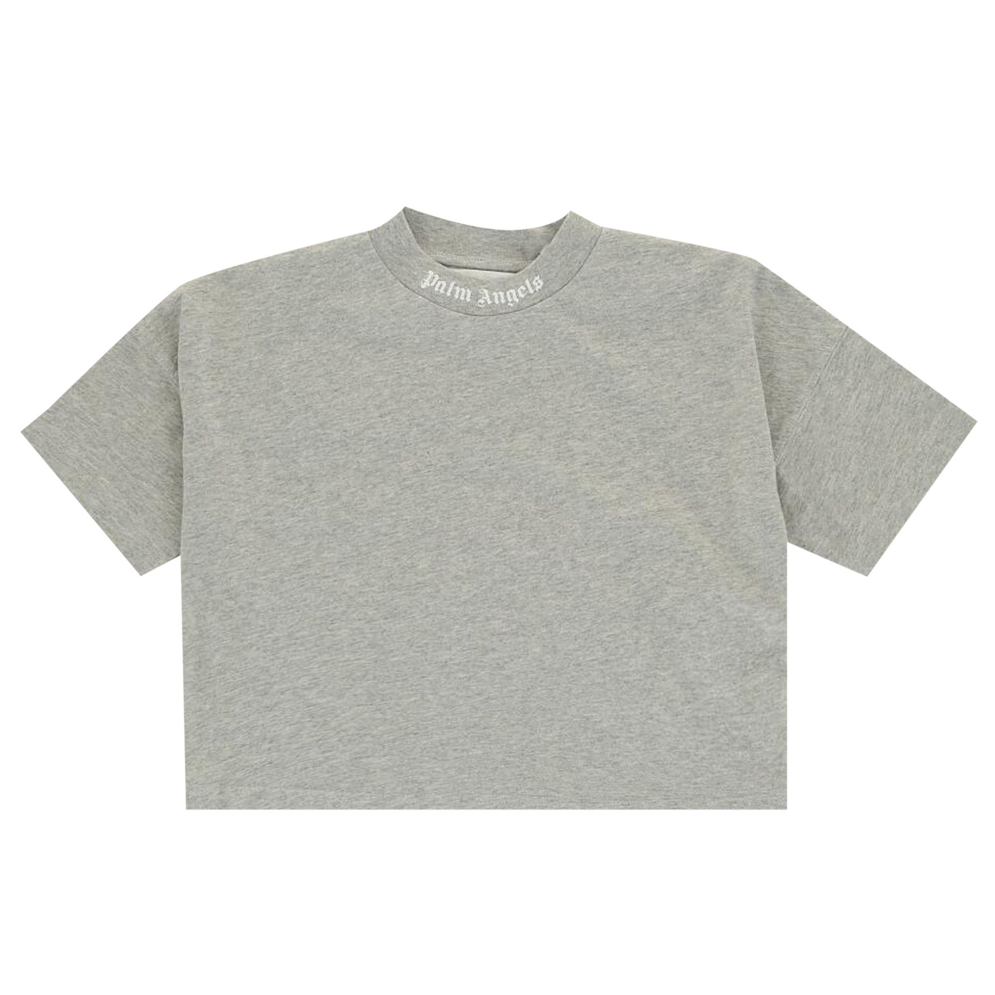 Buy Palm Angels Kids Logo T-Shirt 'Medium Grey