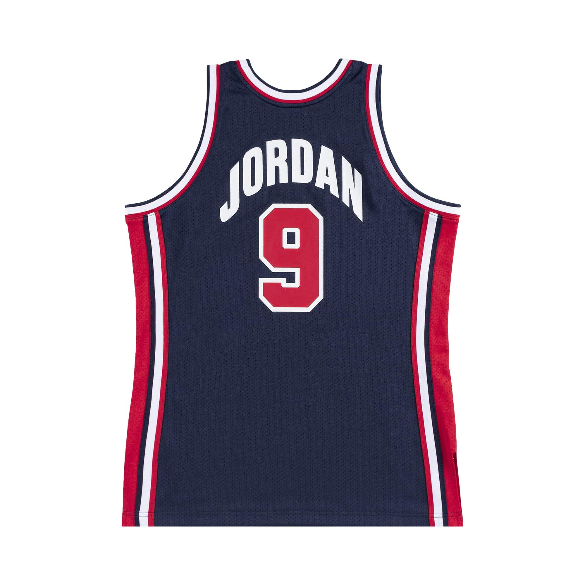 Buy Mitchell & Ness Team Michael Jordan USA Jersey 'Blue' - 6232