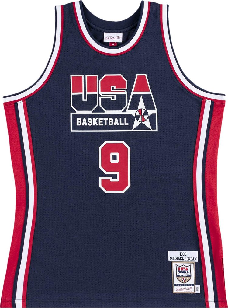 Mitchell  Ness Team Michael Jordan USA Jersey Blue