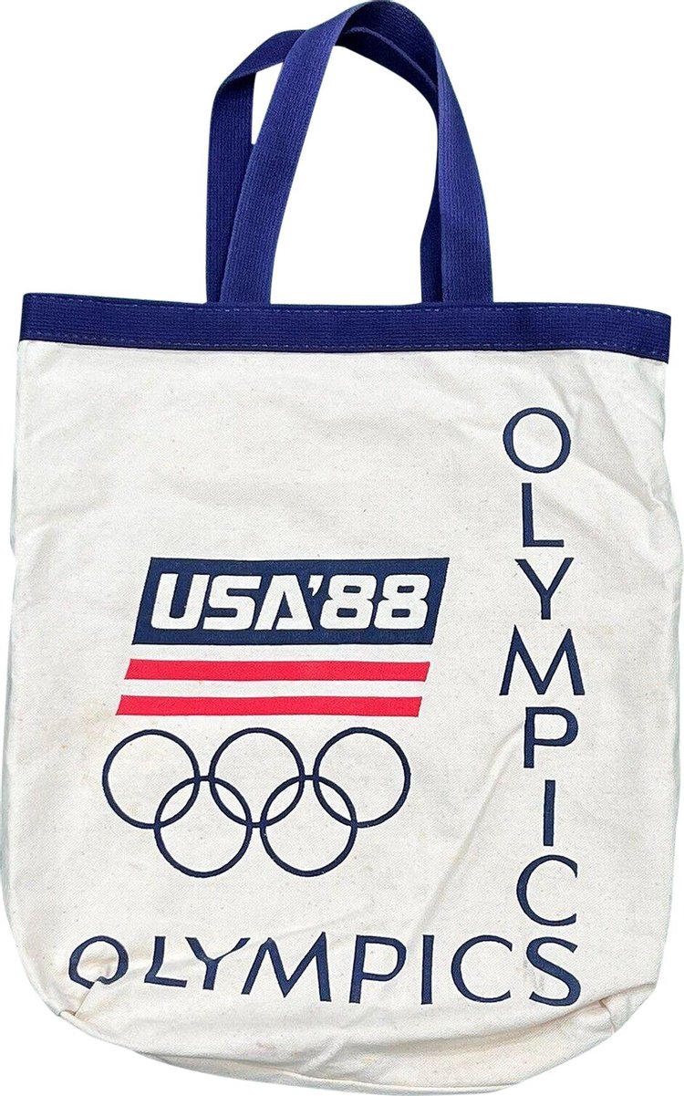 Vintage Team USA Olympics Tote Bag White