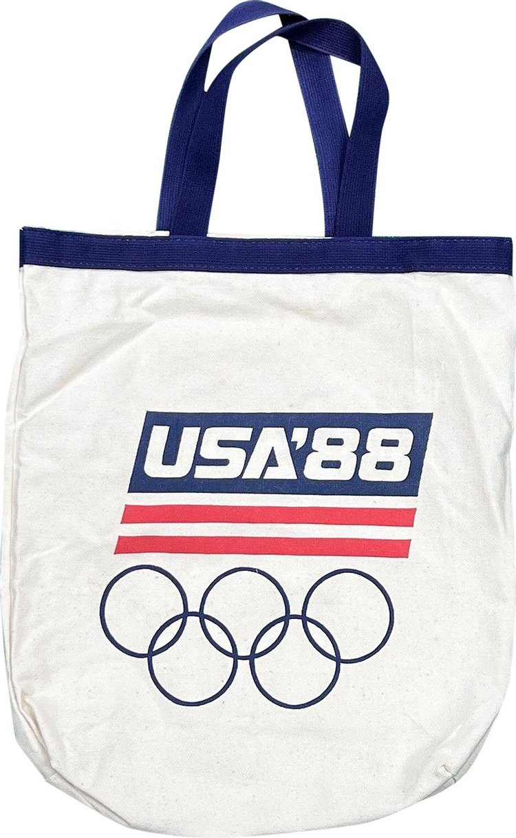 Vintage Team USA Olympics Tote Bag White