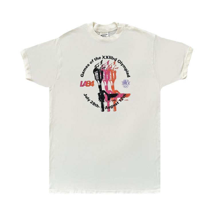 Vintage Los Angeles Summer Olympics Games Of XXIIIRD Olympiad T Shirt White