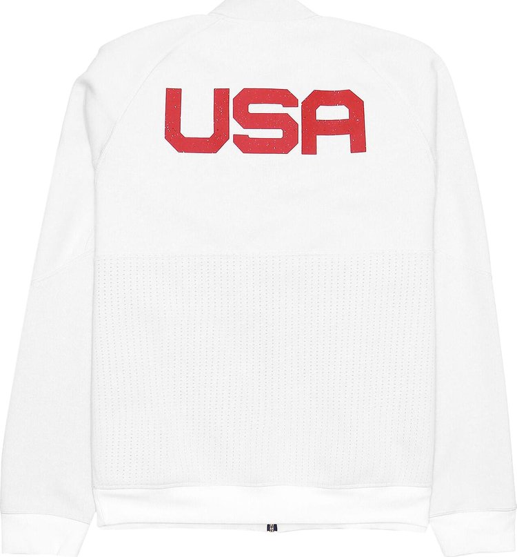 Nike Tokyo Summer Olympics Team USA Media Day Full Zip Jacket White