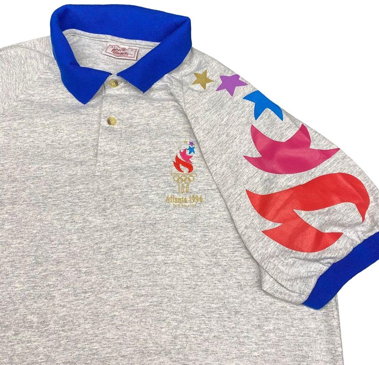 Vintage Atlanta Summer Olympics Polo Grey