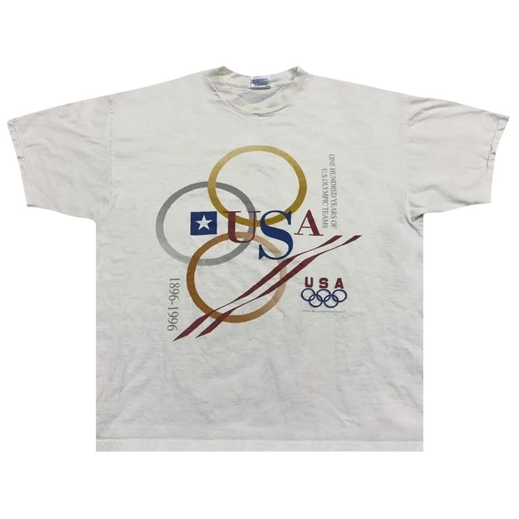 Vintage Olympic Team USA Tee White
