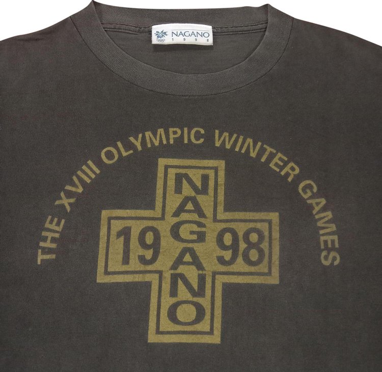 Vintage The XVIII Olympic Winter Games Nagano Tee Black