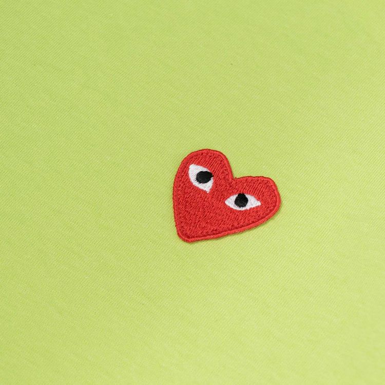 Comme des Garcons PLAY Mini Heart Solid Tee Green